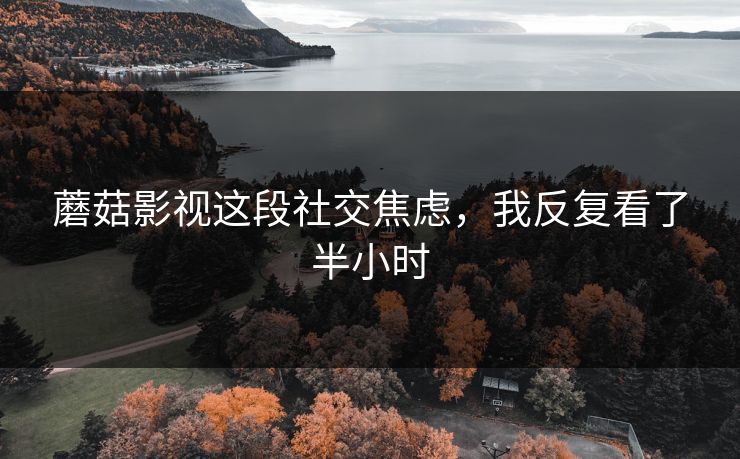 蘑菇影视这段社交焦虑，我反复看了半小时